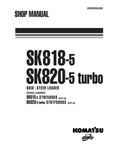 SK818-5SK820-5 Komatsu Service Repair Manual PDF Download