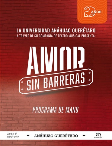 PROGRAMA DE MANO AMOR SIN BARRERAS