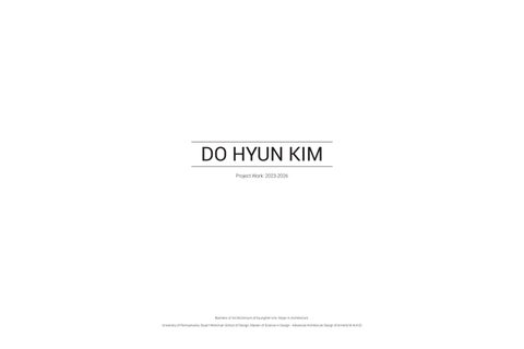 Dohyun Kim_ 2023-26 Portfolio