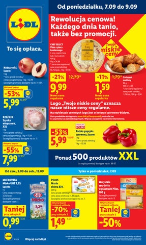 Lidl gazetka spożywcza od 7.09 do 9.09.2026