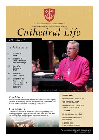 Cathedral Life Newsletter Sept 2026