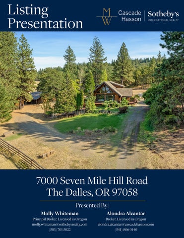 7000 SEVEN MILE HILL RD- Listing Presentation