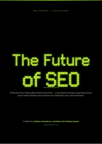 The Future of SEO: AI Search, Rankings & What Comes Next