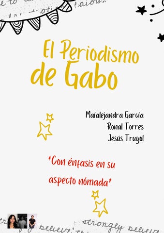 El Periodismo de Gabo