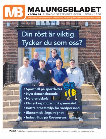 Malungsbladet v.37 2026