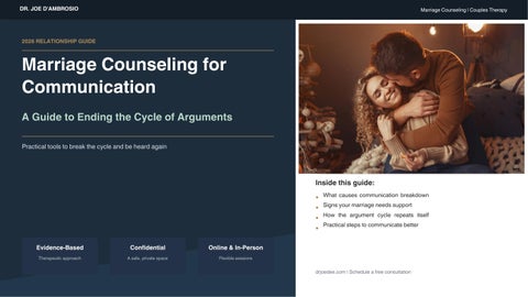 Marriage Counseling for Communication Skills