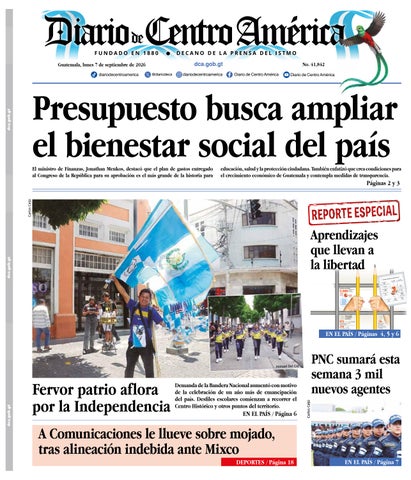 Edición Diario de Centro América 7 de Septiembre 2026