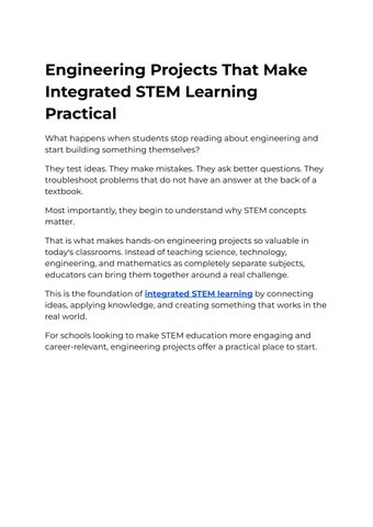 Engineering Projects That Make Integrated STEM Learning Practical (1)
