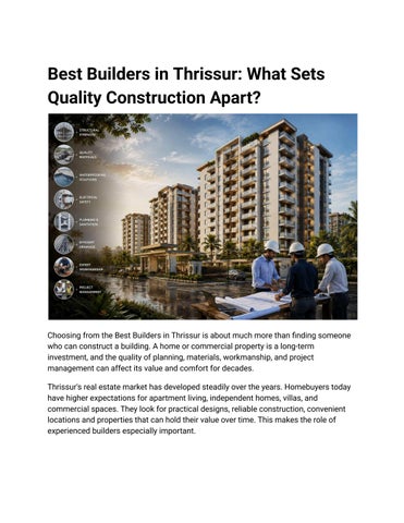 Best Builders in Thrissur_ What Sets Quality Construction Apart