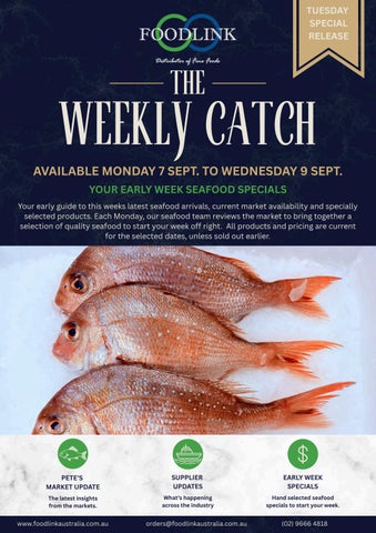 SEAFOOD SPECIALS 07.09.2026