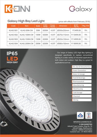 KUNDAN KONN Konn Electricals LED 灯饰目录 – Downlights × Batten 灯具 第 7 页
