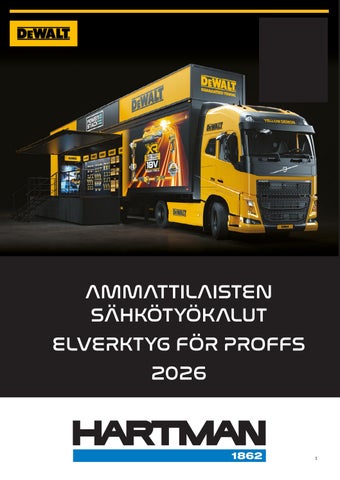 DeWALT ammattilaisten sähkötyökalut 2026
