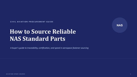 How to Source Reliable NAS Standard Parts
