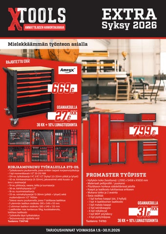 XTOOLS EXTRA Syksy 2026