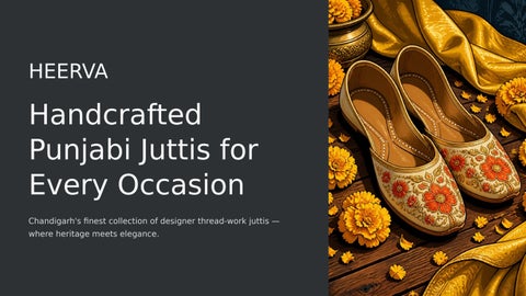best customised punjabi jutti for ladies in chandigarh