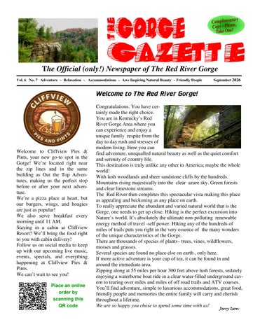 GORGE GAZETTE SEPT 2026