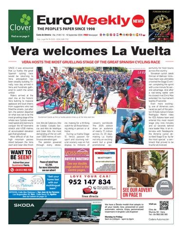 Costa de Almeria 10 – 16 September 2026 Issue 2149