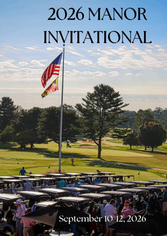 2026 Manor Invitational Booklet - Standard Size