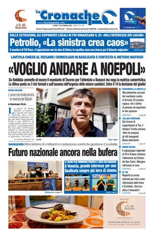 Cronache del 8 settembre 2026