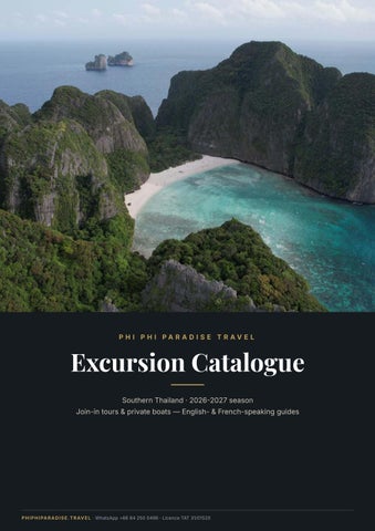 Phi Phi Paradise Travel — Catalogue 2026-2027 (English Preview)
