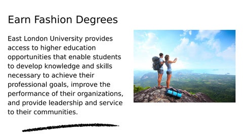 Earn Fashion Degrees PPT