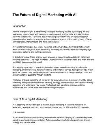 The Future of Digital Marketing with AI