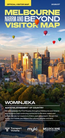 Melbourne/Narrm and Beyond Official Visitor Map 2026–27 – Edition 2