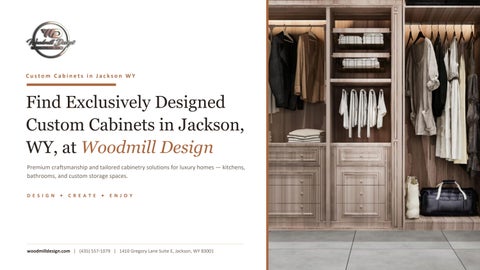 Find Exclusively Designed Custom Cabinets in Jackson, WY, at Woodmill Design