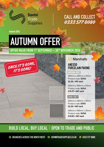 Sovini Trade Supplies Autumn Offers Brochure 2026 - Issuu