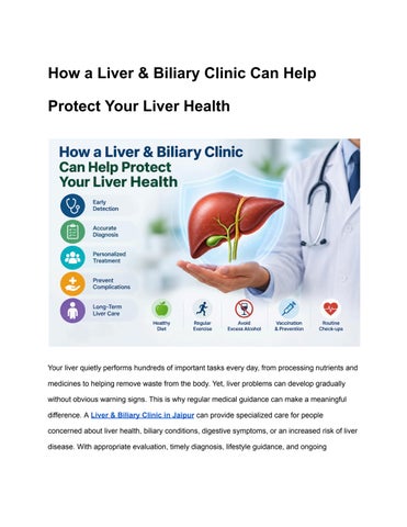 How a Liver & Biliary Clinic Can Help Protect Your Liver Health