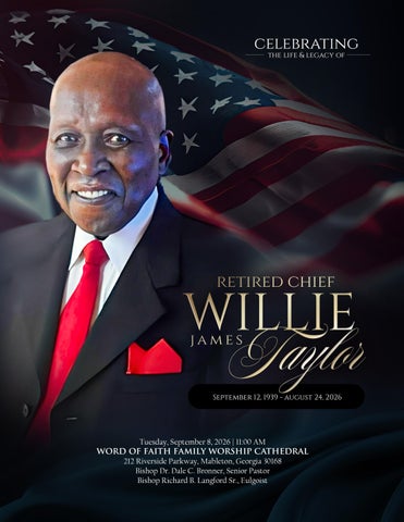 Retired Chief Willie Taylor Life Celebration Program