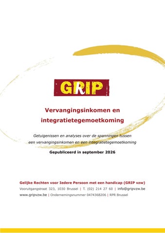 Vervangingsinkomen en Integratietegemoetkoming
