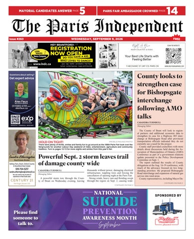 The Paris Independent for Wednesday September 9th 2026
