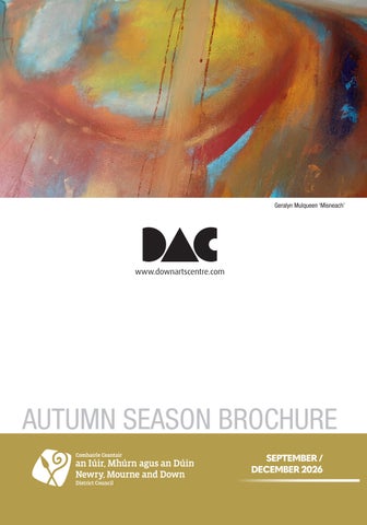 Down Arts Centre Programme (Sept - Dec 2026)