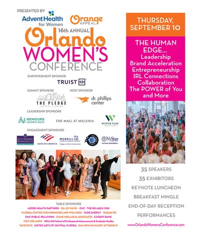 16th Annual Orlando Women's Conference Program