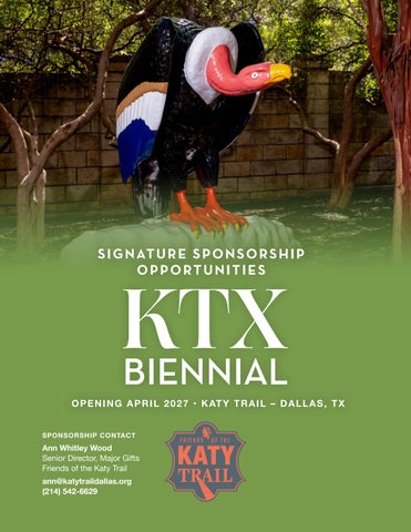 Friends of the Katy Trail KTX Biennial Signature Sponsorships Packet