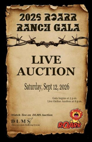 ROARR (Robinson Outreach at RiverCross Ranch) Annual Fundraising Gala - Calgary, AB