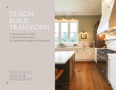Spring Hill Design and Woodcraft: Kitchen Guide Book by ...
