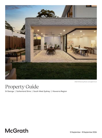 McGrath Open Home Guide: St George **