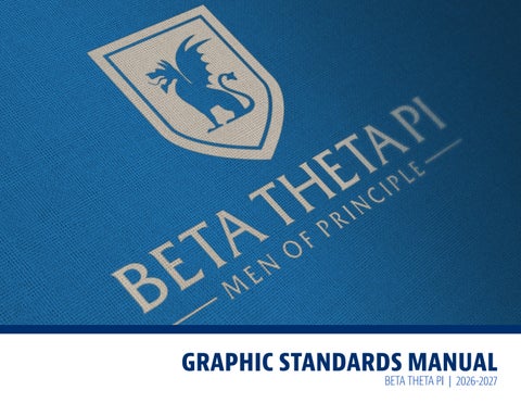 Beta Theta Pi Graphic Standards Manual