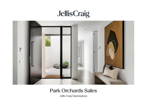 Park Orchards Sales
