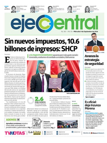 EjeCentral Diario | 9 de septiembre de 2026