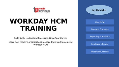 Workday HCM Course – Modules, Skills & Career Path