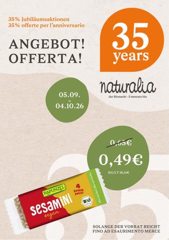 Angebote Naturalia aktuell
