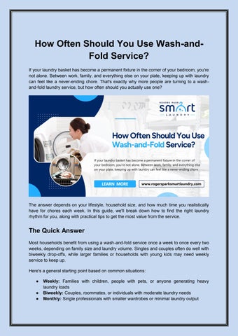How Often Should You Use Wash-and-Fold Service_