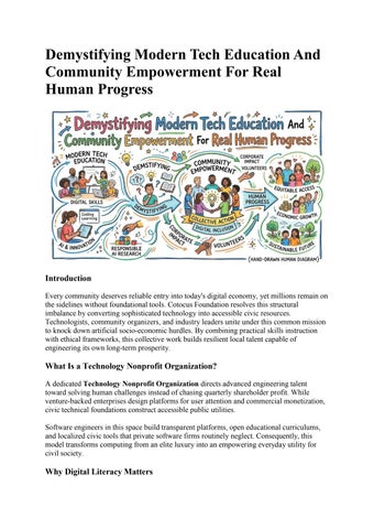 Demystifying Modern Tech Education And Community Empowerment For Real Human Progress