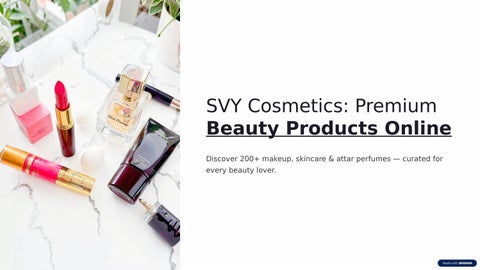 SVY Cosmetics – Premium Beauty Products Online