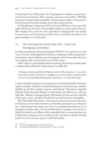Doping i idrett: 英文 rettslig analyse 第 22 页