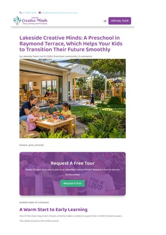 Preschool Raymond Terrace