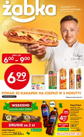 Żabka gazetka od 9.09.2026 do 22.09.2026